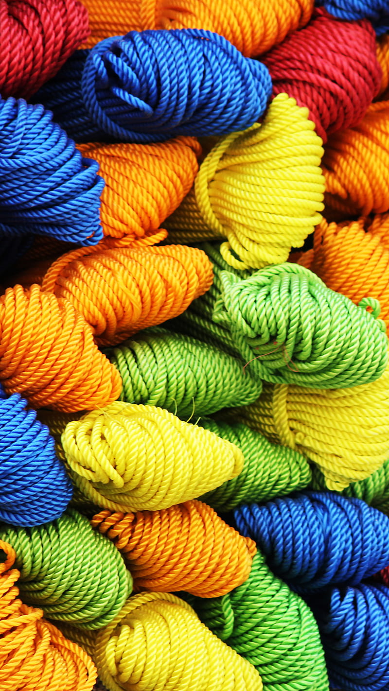 Colorful Yarn, color, iphone5, iphone6, yarn, HD phone wallpaper