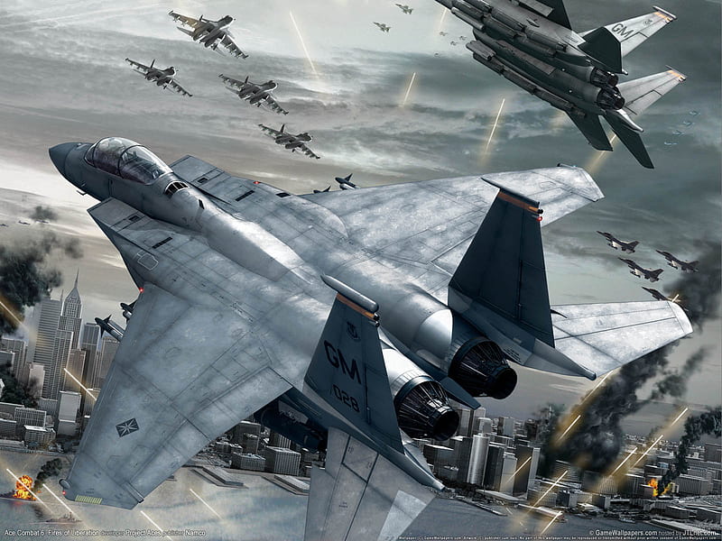 Battle Zone, guerra, fighter, high, video game, sky, aircraft, fighter plane, battle, air plane, ace combat, fast, HD wallpaper