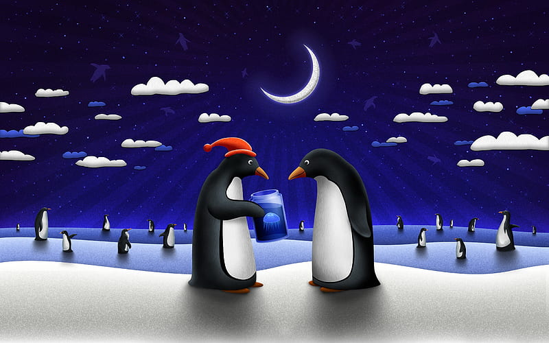 Antarctic penguins-Cartoon character - second Series, HD wallpaper | Peakpx
