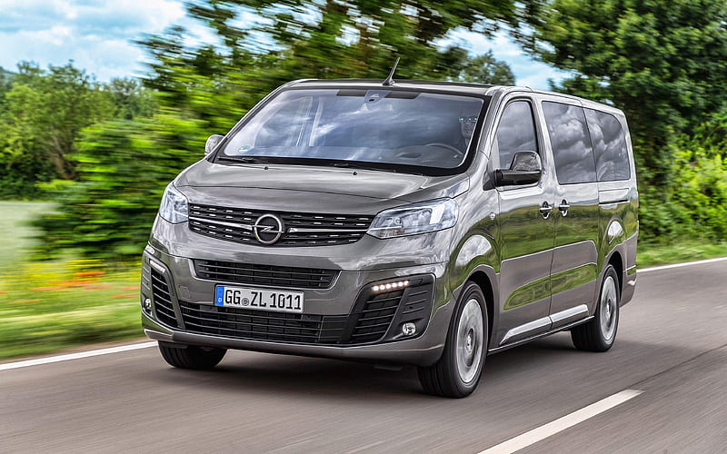 Opel Zafira Life, motion blur, 2019 cars, minivans, road, 2019
