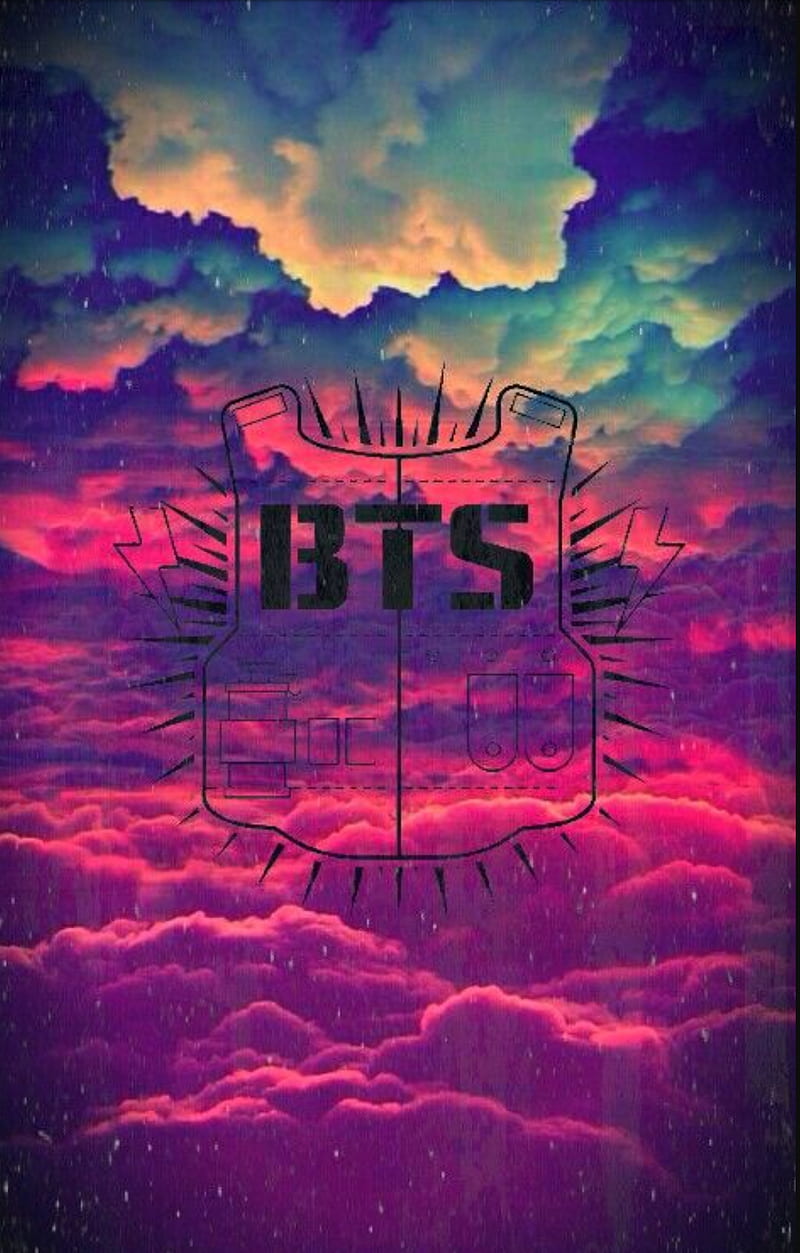 I tried to make BTS logo with watercolor!! |watercolor drawing| - YouTube