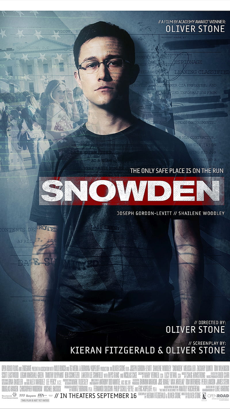 Snowden 2016, movie, poster, HD phone wallpaper