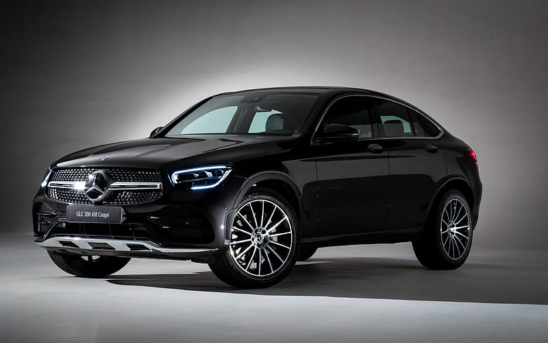 Mercedes-Benz GLC300 Coupe, luxury cars, 2019 cars, C253, 2019 Mercedes-Benz GLC-class, german cars, new GLC, Mercedes, HD wallpaper