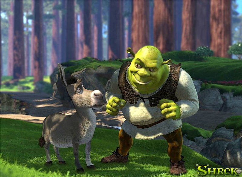  Shrek, guays, burro, entretenimiento, películas, graciosas, Fondo de pantalla HD