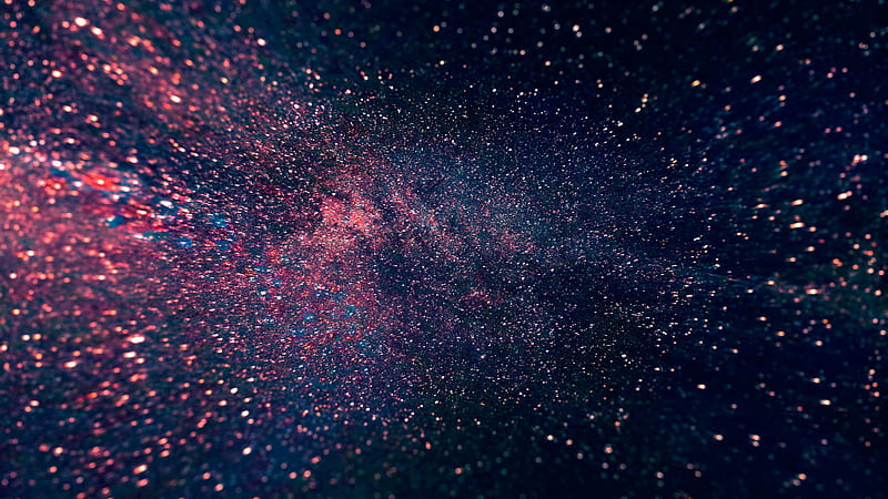 Blue Skies Filled Of Stars Abstract, HD wallpaper