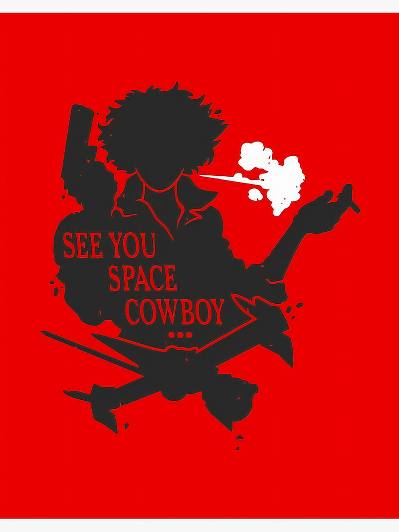 Cowboy Bebop, smoking, anime, red, HD phone wallpaper