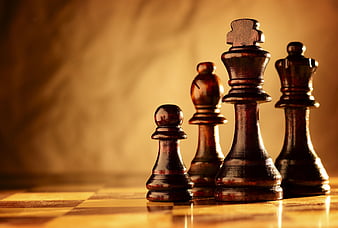 brown chess piece the game #Chess #figure #4K #wallpaper