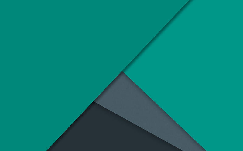 material design, green and gray, geometric shapes, lollipop, triangles, creative, strips, geometry, green background, HD wallpaper