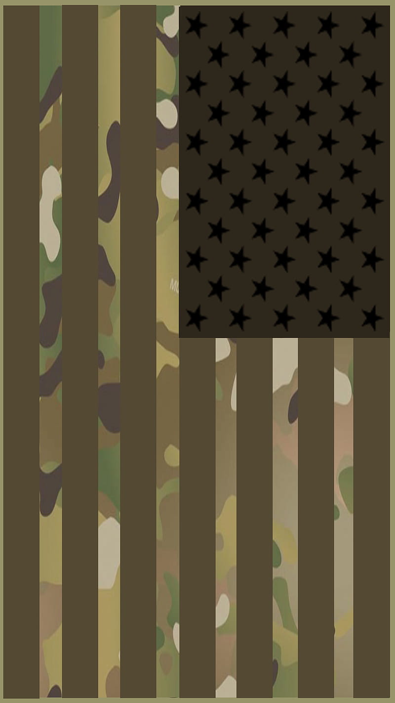 Camo US Flag, 929, american, army, camouflage, military, multicam, soldier, HD phone wallpaper