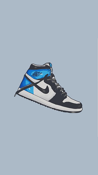 Air Jordan 1, cartoon, drawing, hypebeast, nike, shoes, HD phone wallpaper  | Peakpx