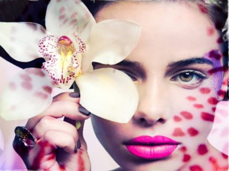 Wild orchid, model, wild, orchid, woman, HD wallpaper