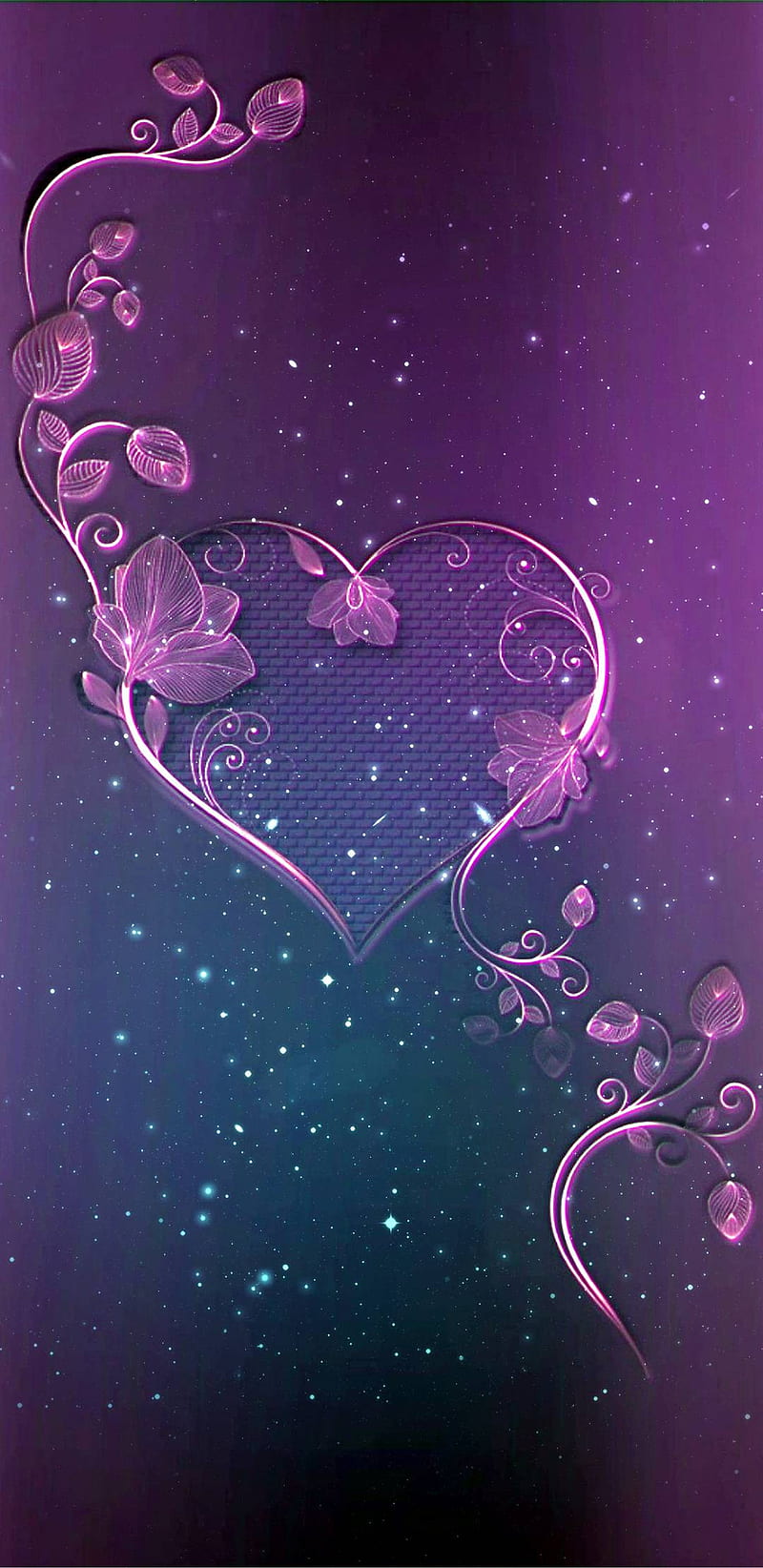 Lonely heart, galaxy, corazones, HD phone wallpaper