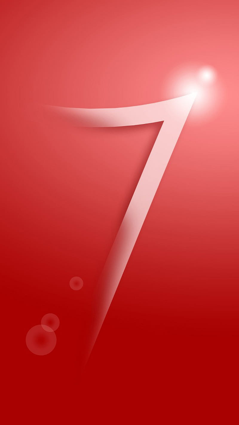 number 7, background, desenho, light, lucky, red, HD phone wallpaper