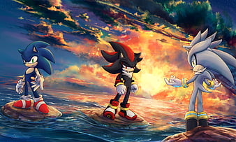 Silver, Sonic, Shadow wallpaper by FantasticFroakie03