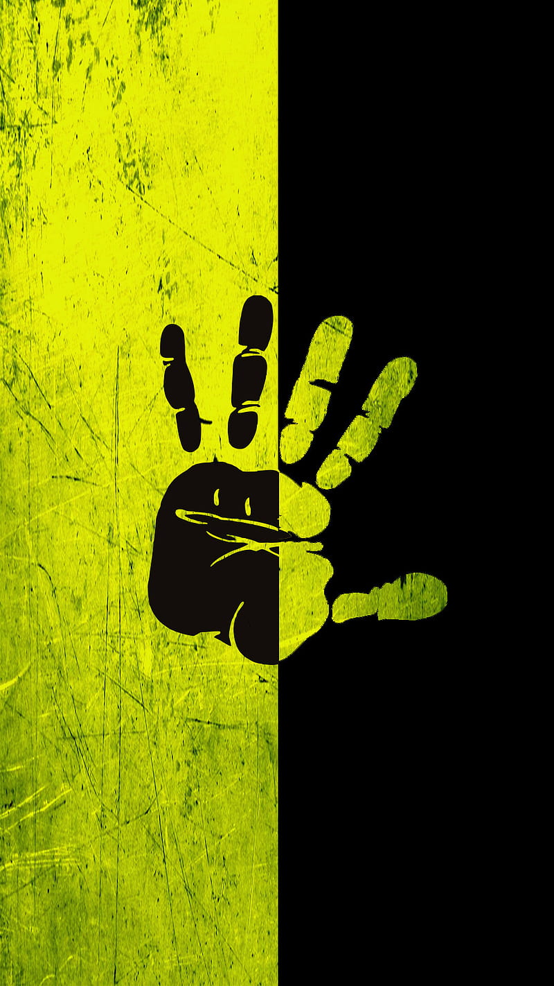 Hand, black, cr7, dark yellow, HD phone wallpaper