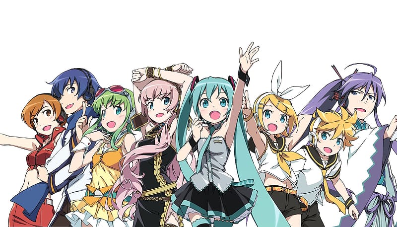 Anime, Vocaloid, Hatsune Miku, Luka Megurine, Rin Kagamine, Gumi (Vocaloid), Kaito (Vocaloid), Len Kagamine, Meiko (Vocaloid), Camui Gackpo, HD wallpaper