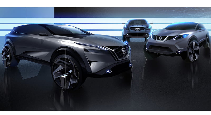 2022 Nissan Qashqai - Design Sketch , car, HD wallpaper