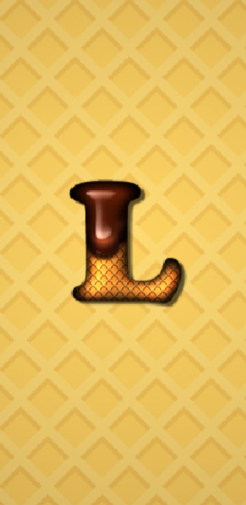 L letter, waffel, letters, chocolat, alphabets, alphabet, HD phone wallpaper