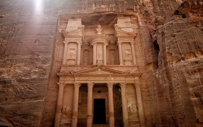 Petra, ancient city, Sik Canyon, Jordan, tourism, travel, interesting places, attractions, HD wallpaper