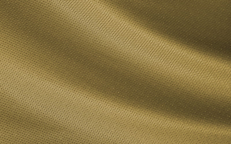 golden fabric texture, golden knitted fabric, golden background, fabric with waves, fabric, HD wallpaper
