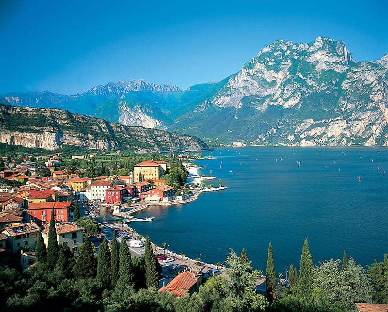 ITALY LAKE - GARDA, nature, garda, lake, italy, HD wallpaper