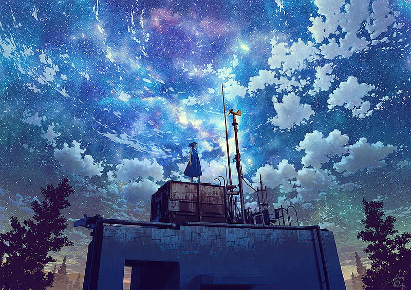 Wallpaper Illustration, Anime, Digital Art, Atmosphere, Cloud, Background -  Download Free Image