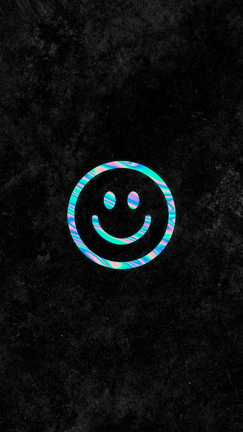 Be Happy, amoled, colourful, emoji, HD phone wallpaper | Peakpx
