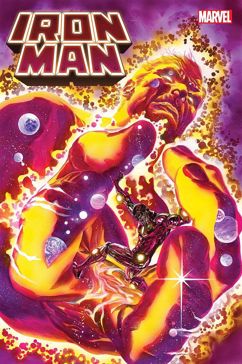 Iron Man, alex ross, marvel, superheroe, tony stark, HD phone wallpaper
