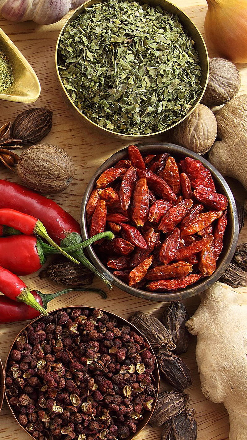 Herbs n Spices, pepper, red, HD phone wallpaper