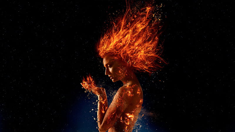 Sophie Turner X Men Dark Phoenix Poster 2018, x-men-dark-phoenix, dark-phoenix, sophie-turner, 2019-movies, movies, HD wallpaper