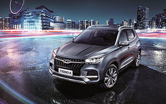 Сhery Tiggo 4 side view 2019 cars, crossovers, 2019 Chery Tiggo 4, chinese cars, Chery, HD wallpaper