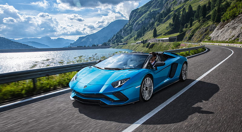 2018 Lamborghini Aventador S Roadster - Front Three-Quarter , car, HD wallpaper