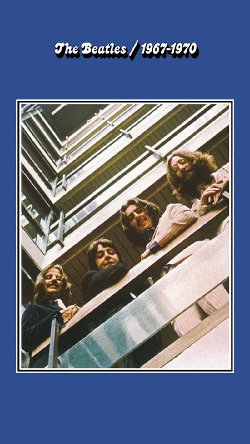 1967-1970 Blue Album, beatles, blue album, george harrison, john lennon, paul mccartney, ringo starr, rock, the beatles, HD phone wallpaper