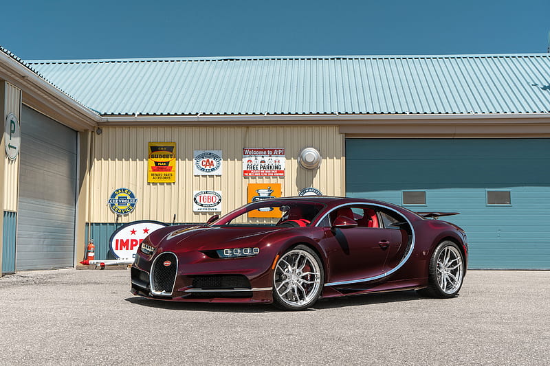 Bugatti, Bugatti Chiron, Red Car, Sport Car, Supercar, HD wallpaper
