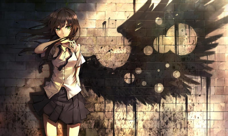 War Angel, girl, anime, angel, dark, HD wallpaper