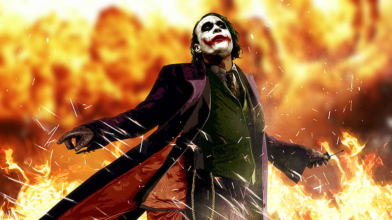Joker In Fire Background Fire, HD wallpaper | Peakpx