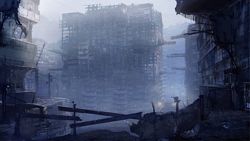 Post-Apocalyptic, architecture, urban decay, decay, fantasy, lost, dystopia, theme, Post apocalyptic, abandoned, HD wallpaper