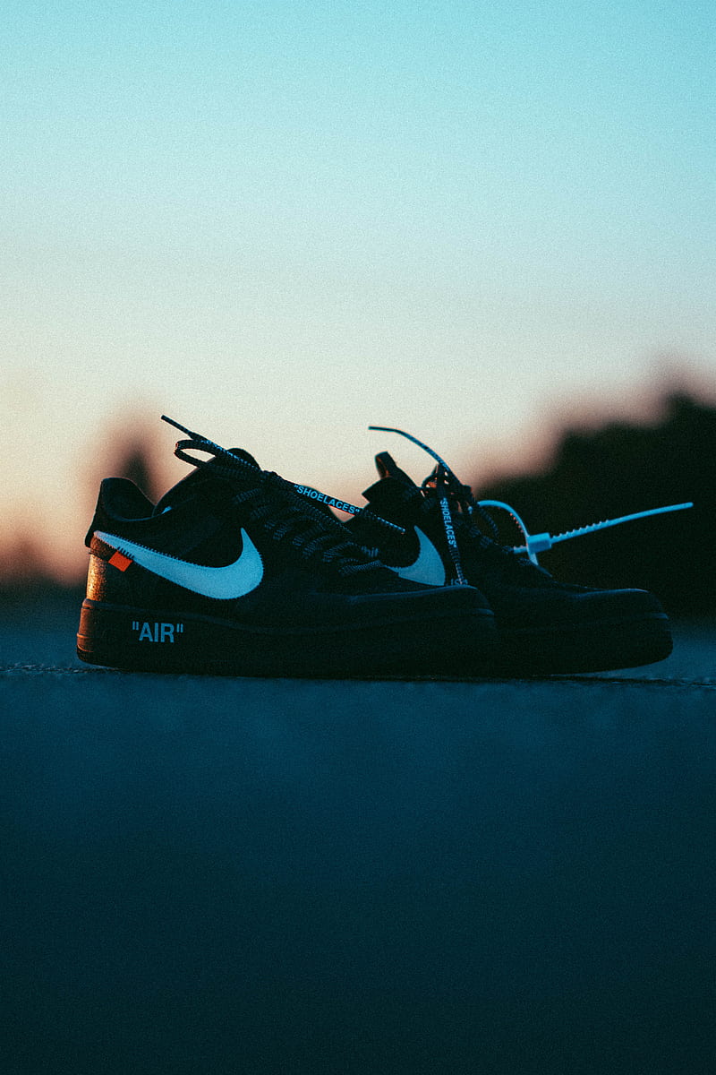 Nike AF1 Off-White, air force, shoes, streetwear, HD phone wallpaper