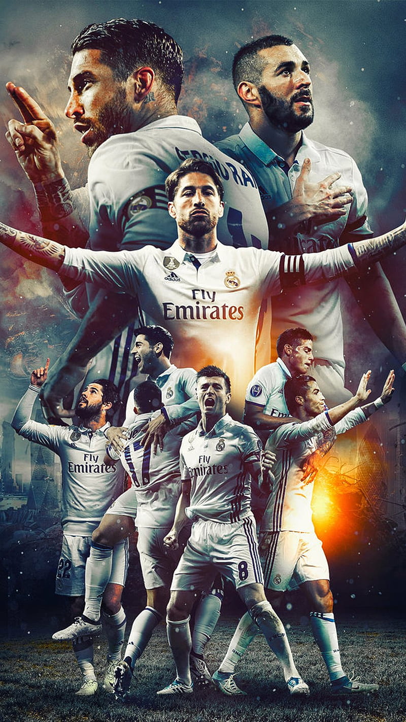 Real Madrid 2017, real madrid, sport, HD phone wallpaper
