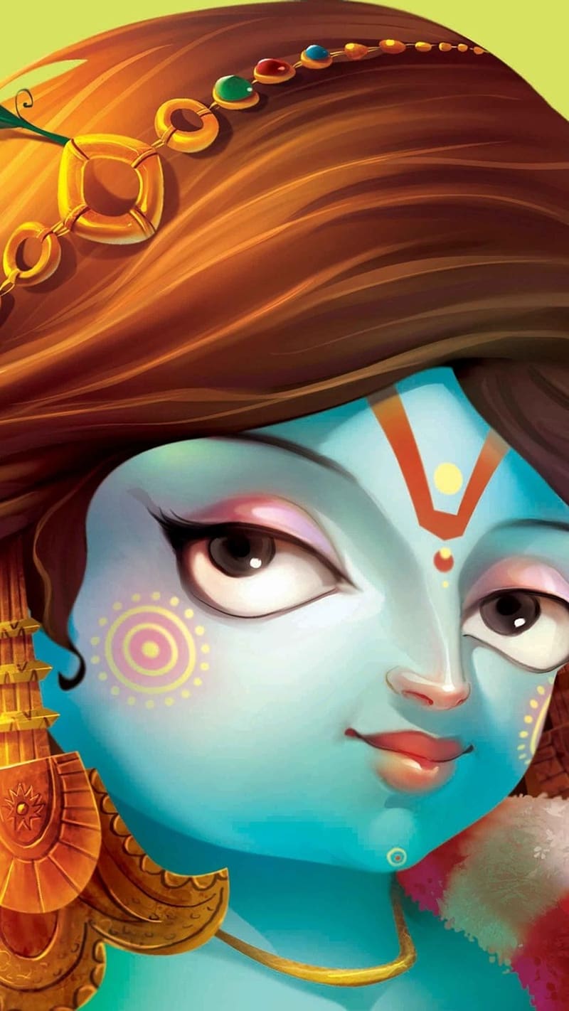 3D Pixel Graphic Lord Krishna, lord krishna, 3d pixel graphic ...