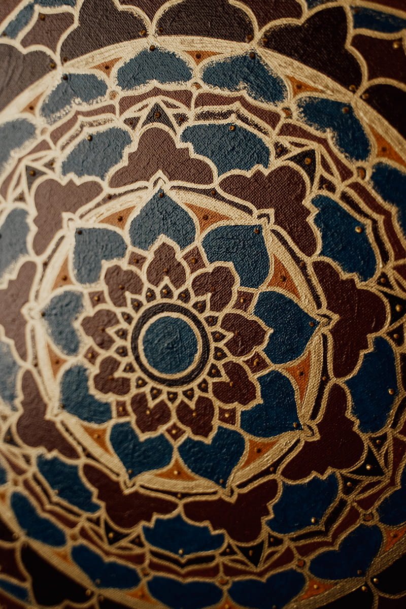 Brown and White Floral Textile, HD phone wallpaper