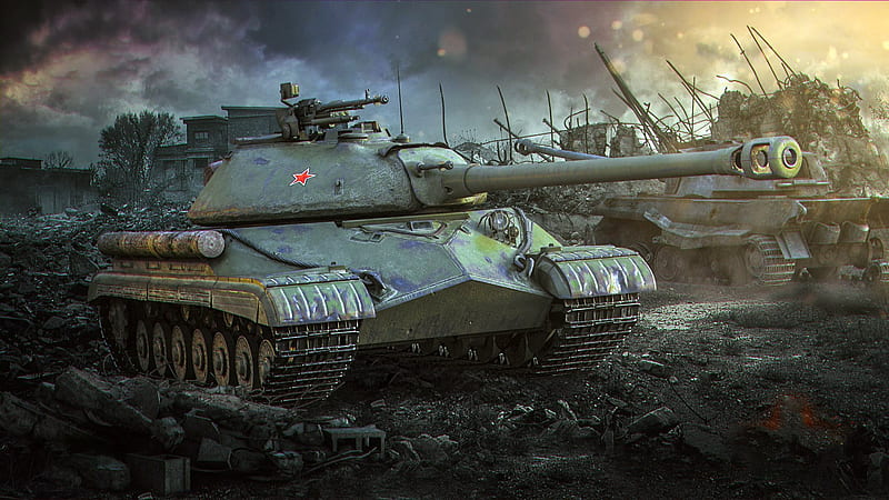 World of tanks, IS-8, IS-5, T-10, Object 730, HD wallpaper