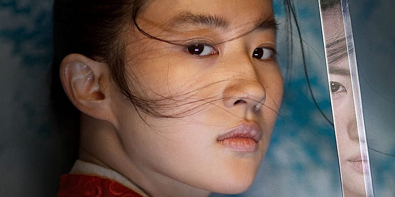 Mulan ( 2020 ), movie, actress, asian, mulan, liu yifei, face, princess, poster, warrior, afis, HD wallpaper