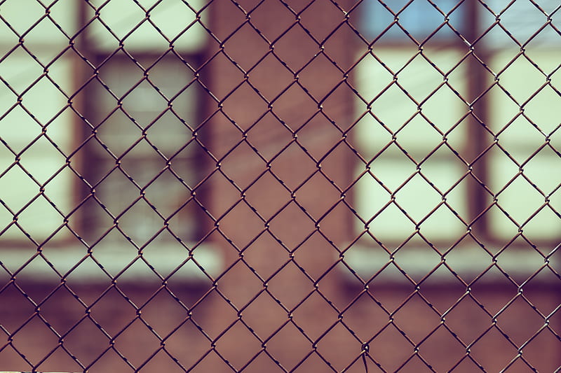 black chain-link fence, HD wallpaper