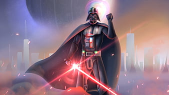 Darth Vader Lightsaber Star Wars, HD wallpaper