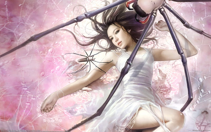 Fantasy-CG-Character i-chen-lin-09-Spider-girl, HD wallpaper