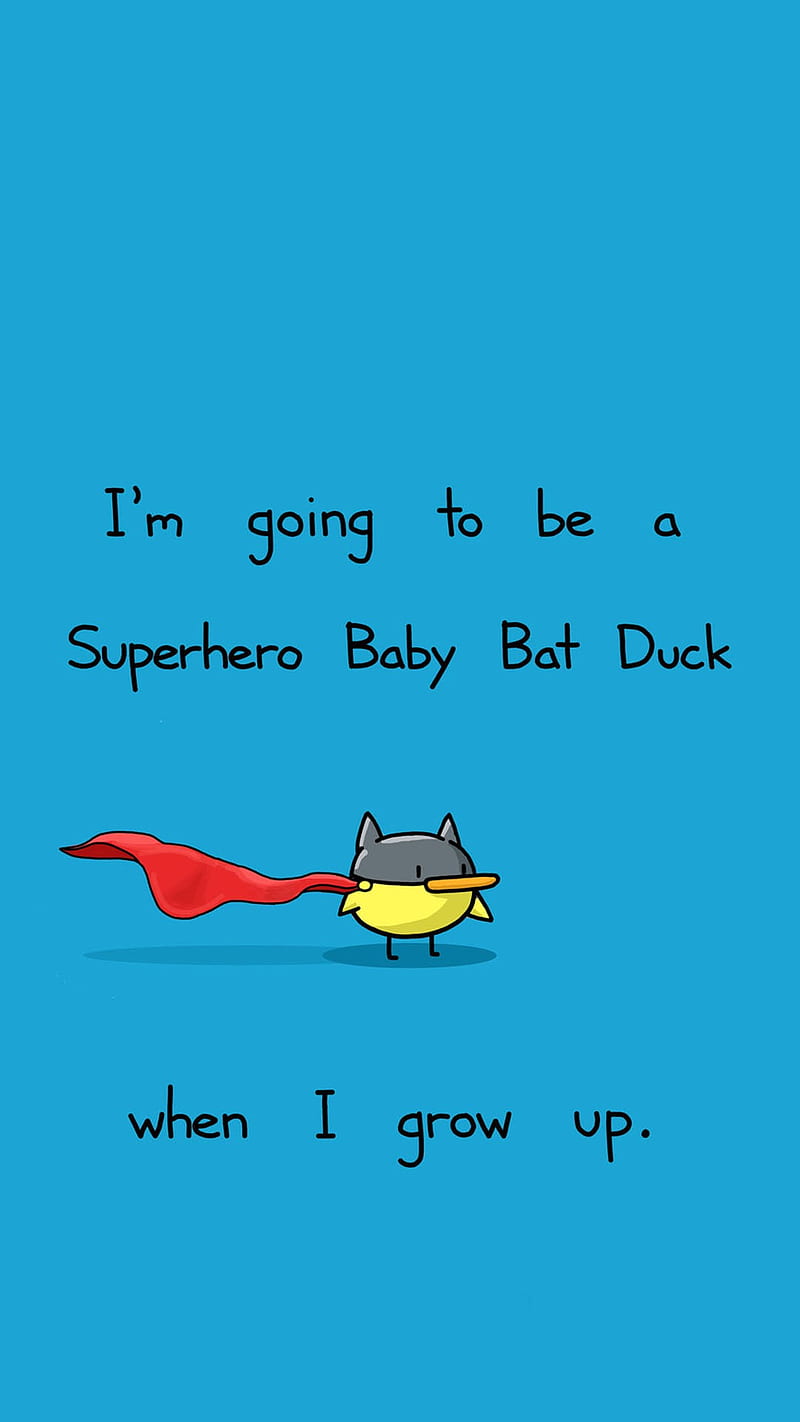 Baby Bat Duck, bat duck, cute, HD phone wallpaper