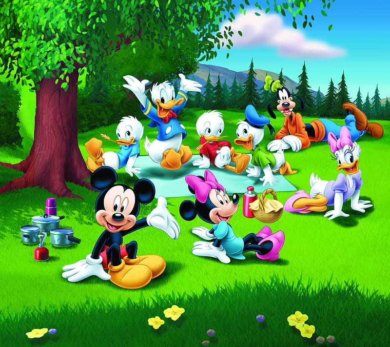 Disney Heroes, cartoon, HD wallpaper