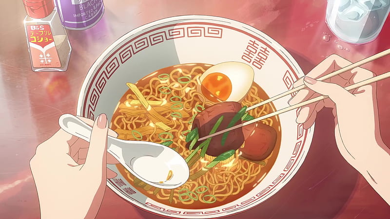 Anime Noodles, Anime Food, HD wallpaper