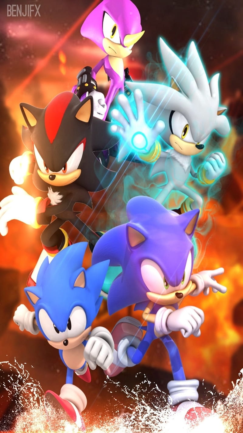 Sonic Forces Wp, classic sonic, espio, shadow, silver, sonic, sonic forces, HD phone wallpaper